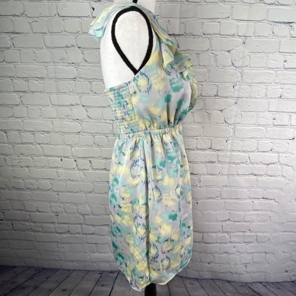 I Heart Ronson Dress Ruffle Halter Print Mini Dress - Picture 7 of 15